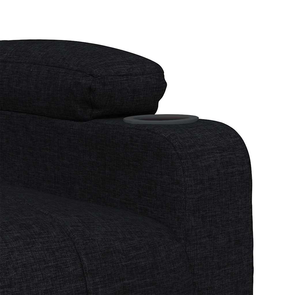 Poltrona de massagens elevatória tecido preto