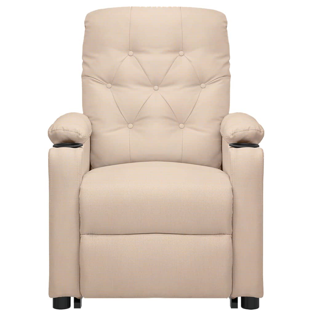 Poltrona de massagens tecido cor creme