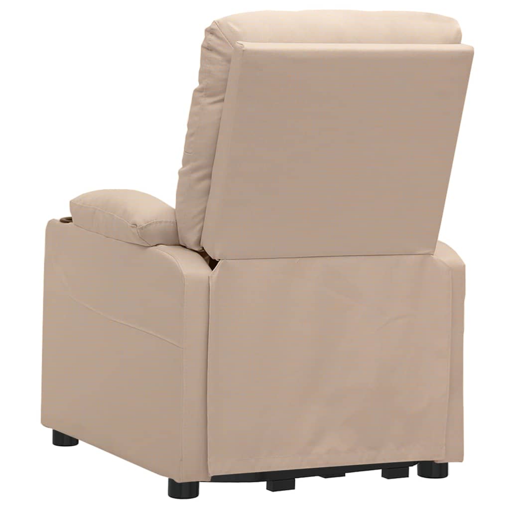 Poltrona de massagens tecido cor creme