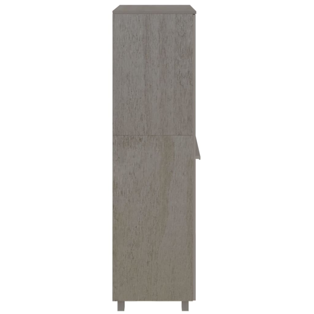 Roupeiro HAMAR 89x50x180 cm pinho maciço cinza-claro