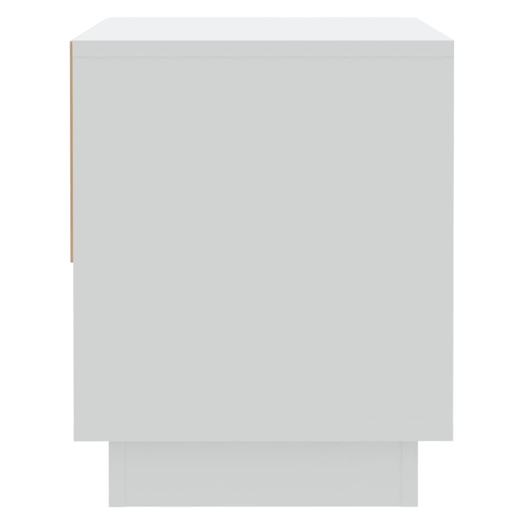 Mesas de cabeceira 2 pcs 45x34x44 cm contraplacado branco
