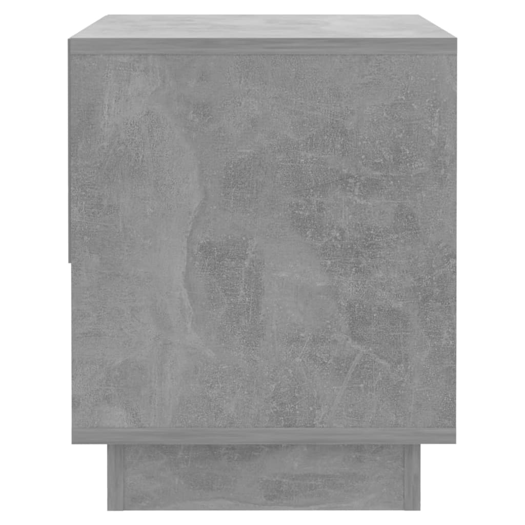 Mesas cabeceira 2pcs 45x34x44cm derivados madeira cinza-cimento