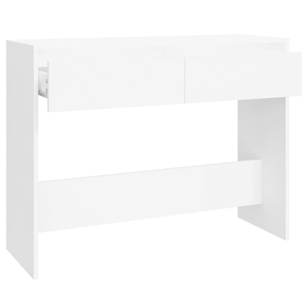 Mesa consola 100x35x76,5 cm derivados de madeira branco
