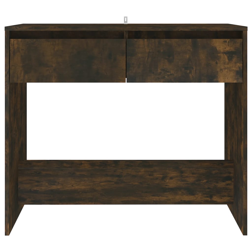 Mesa consola 89x41x76,5 cm derivados de madeira carvalho fumado