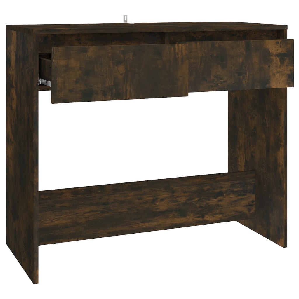 Mesa consola 89x41x76,5 cm derivados de madeira carvalho fumado