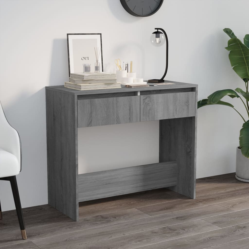 Mesa consola 89x41x76,5 cm derivados de madeira sonoma cinza