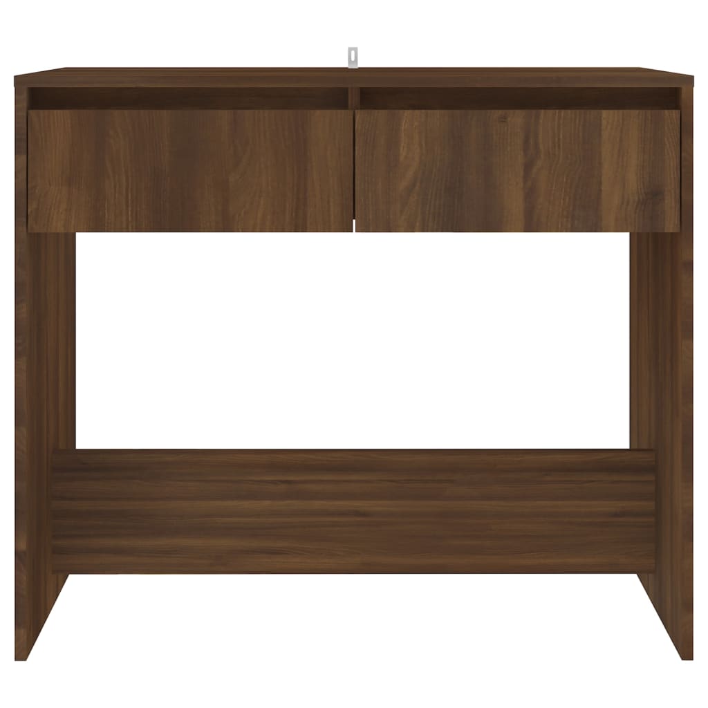 Mesa consola derivados de madeira carvalho castanho