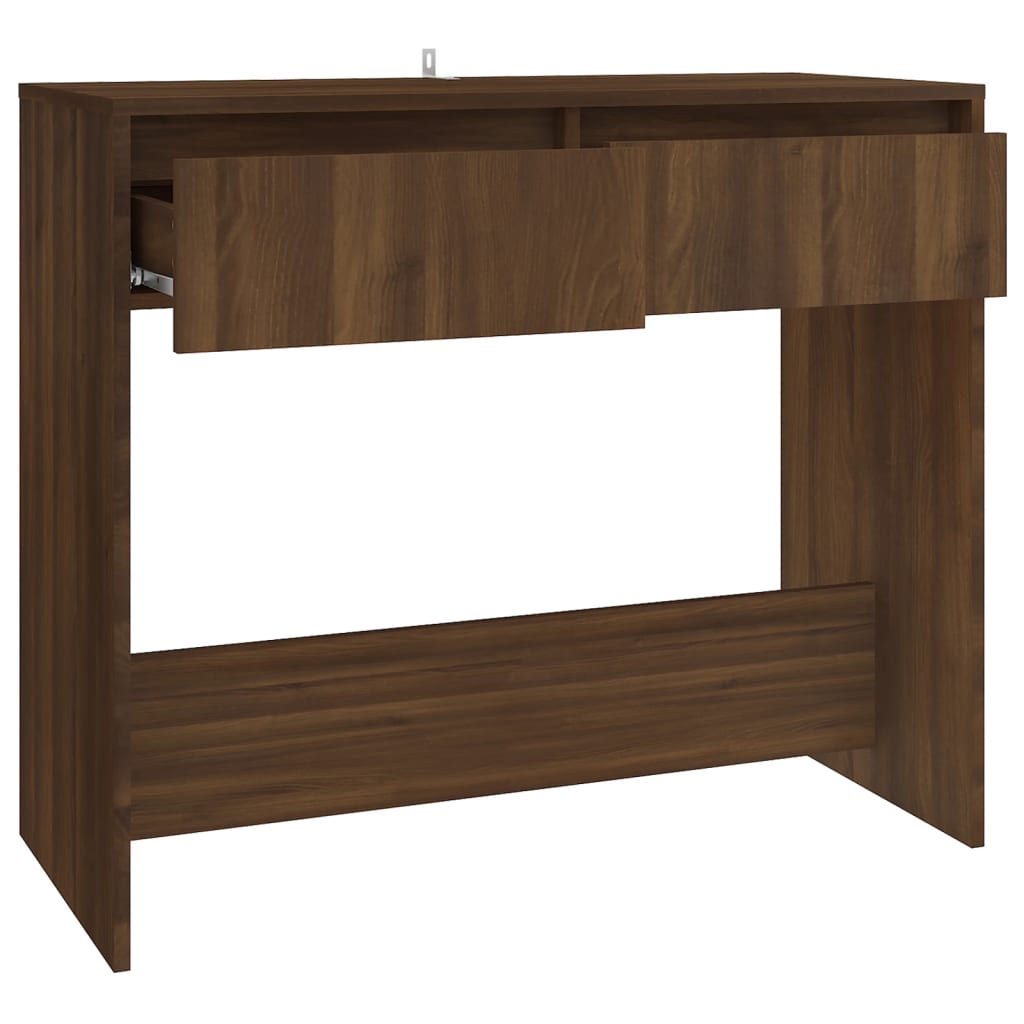 Mesa consola derivados de madeira carvalho castanho