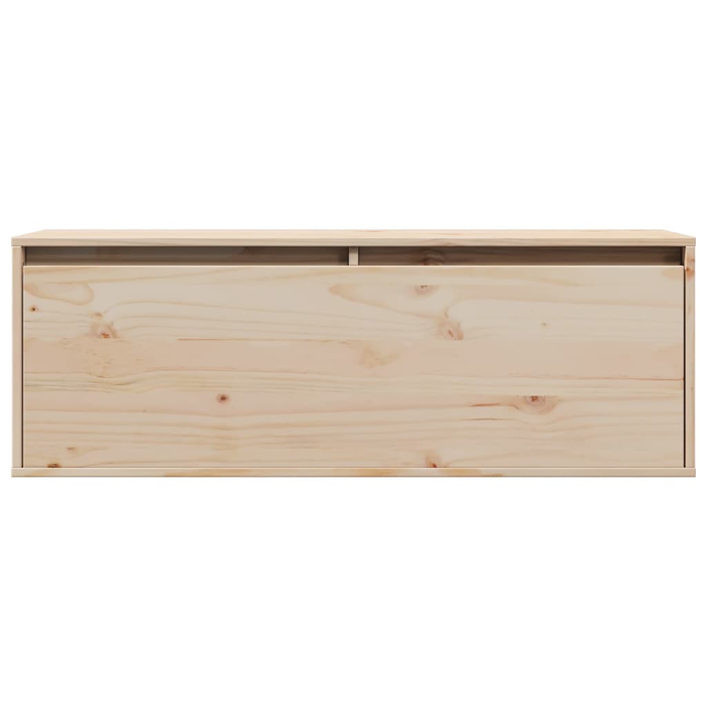 Armário de parede 100x30x35 cm madeira de pinho maciça