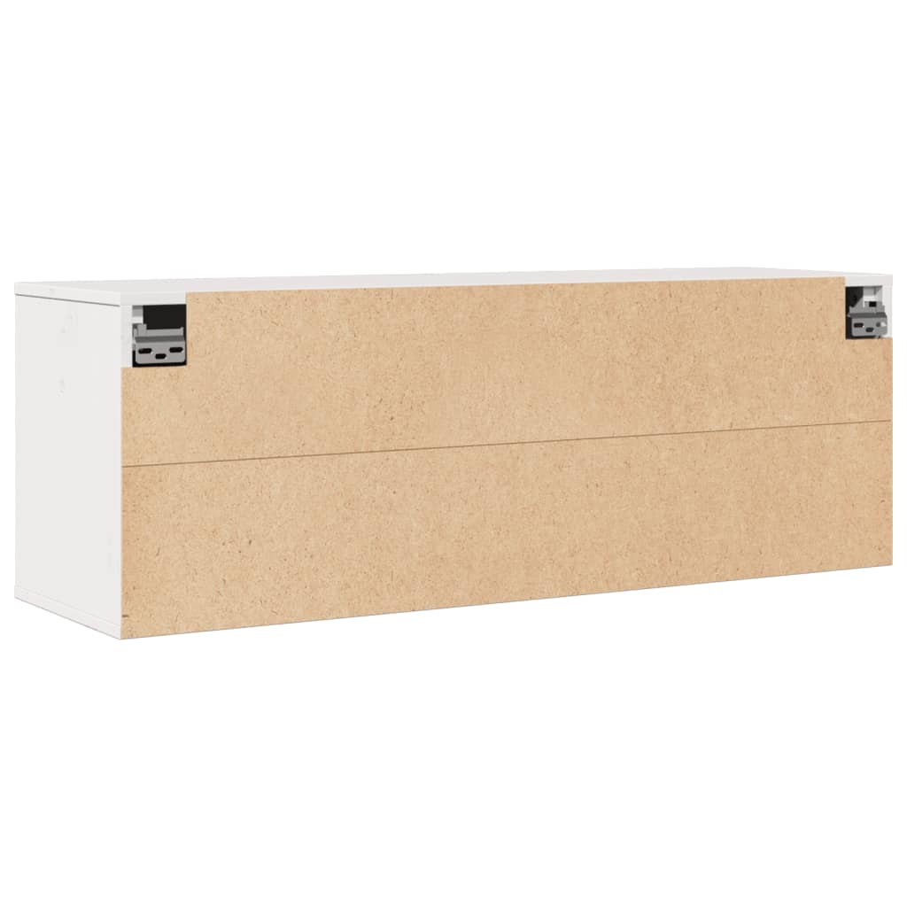 Armário de parede 100x30x35 cm madeira de pinho maciça branco
