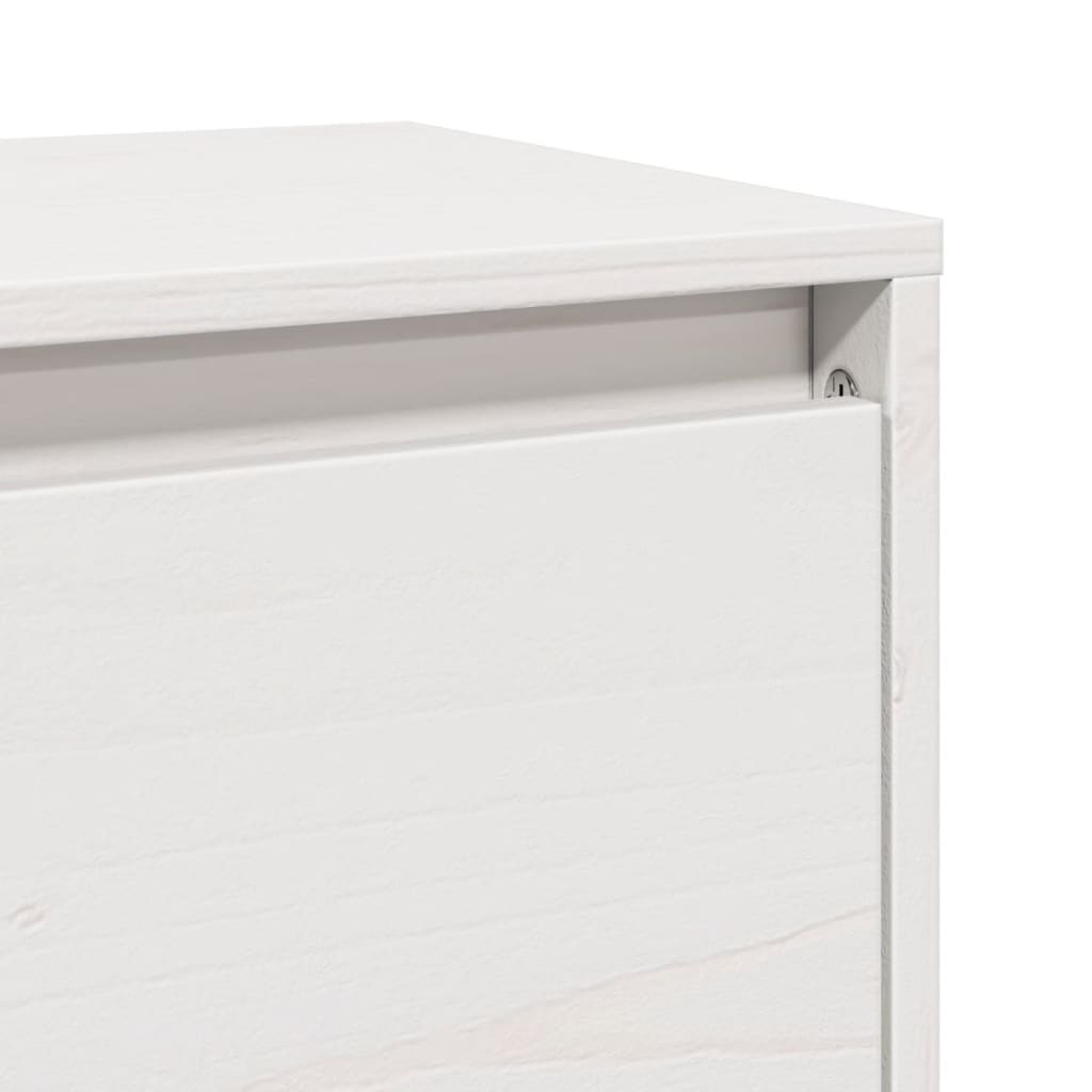 Armário de parede 100x30x35 cm madeira de pinho maciça branco