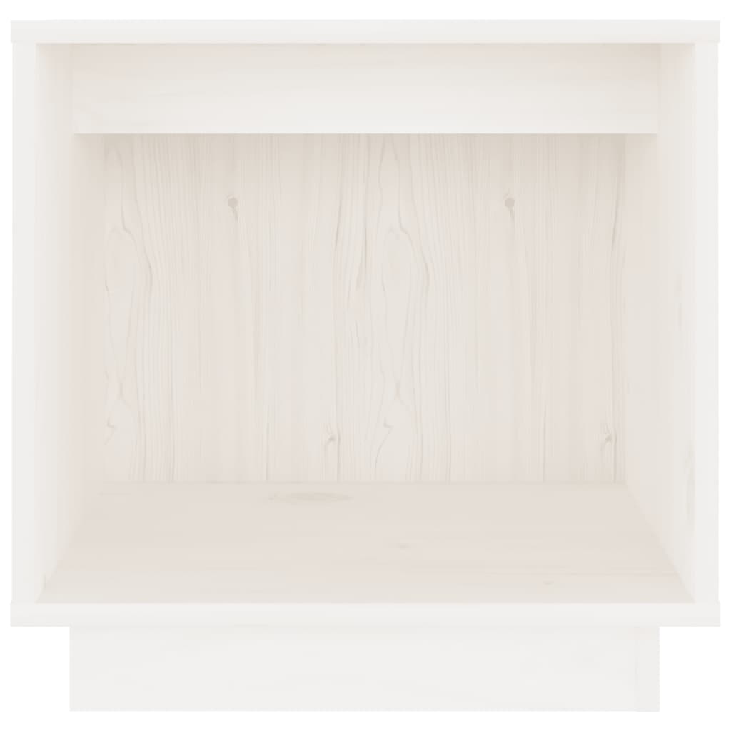 Mesas de cabeceira 2 pcs 40x30x40 cm pinho maciço branco