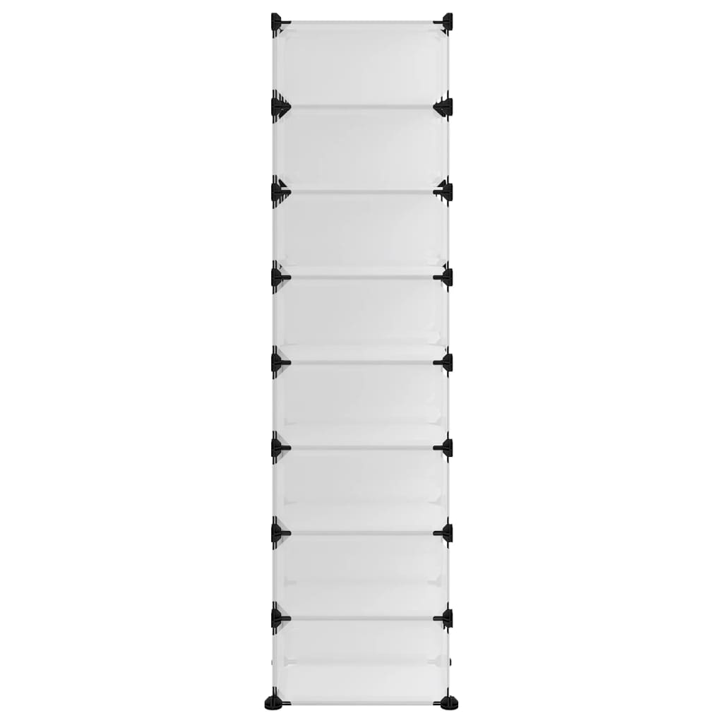 Sapateira 93x36,5x140 cm PP transparente