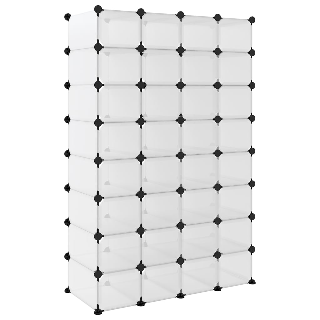 Sapateira 93x36,5x140 cm PP transparente