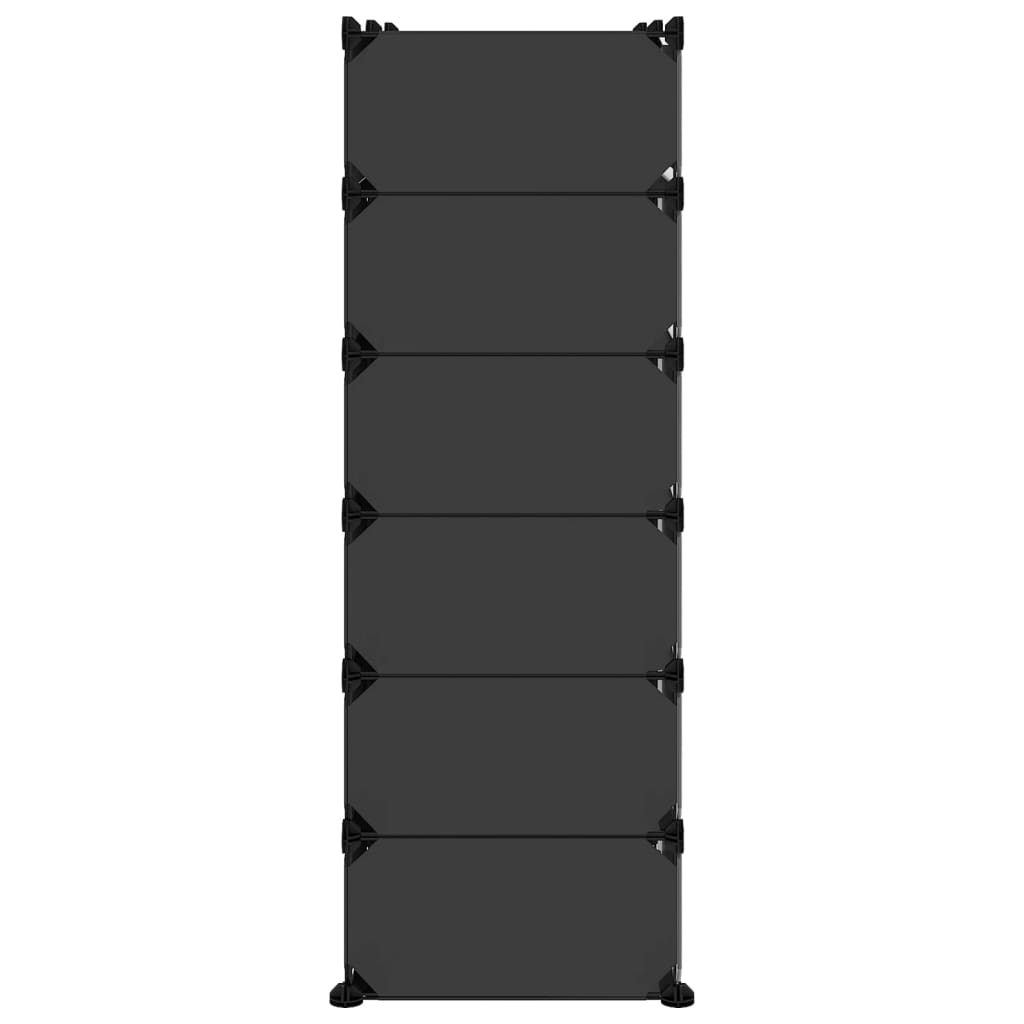 Sapateira 94,5x36,5x106 cm PP preto