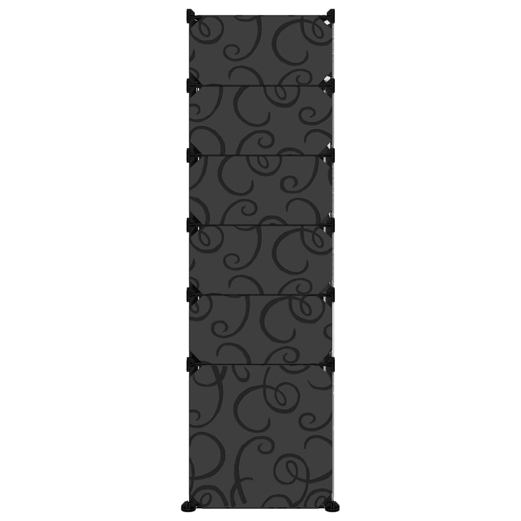Sapateira 94x37x125 cm PP preto