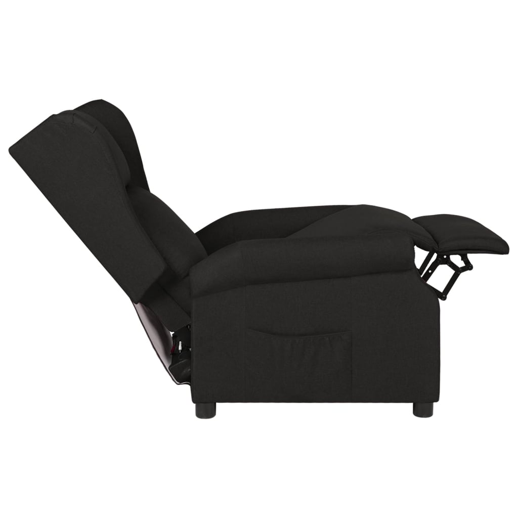 Poltrona reclinável tecido preto