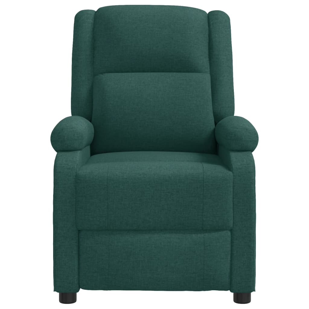 Poltrona de massagens tecido verde-escuro