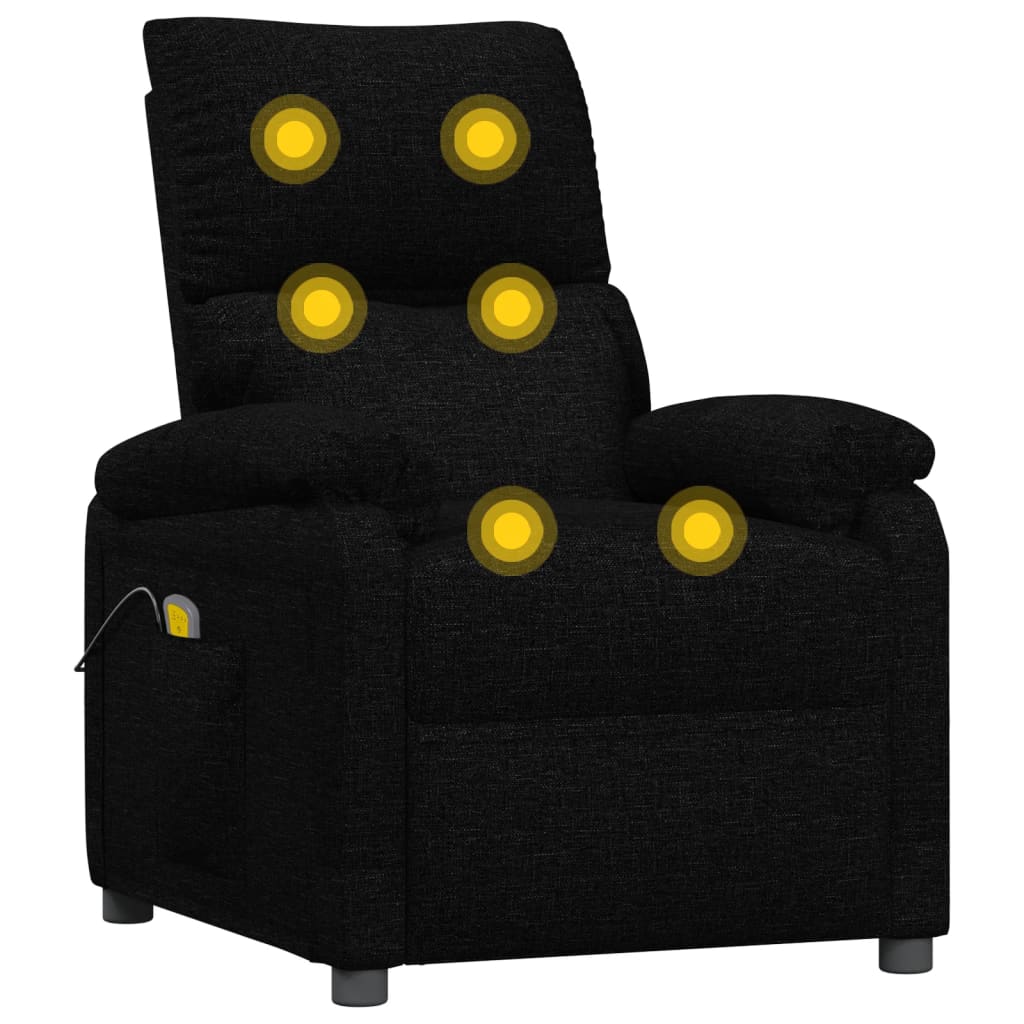 Poltrona de massagens tecido preto