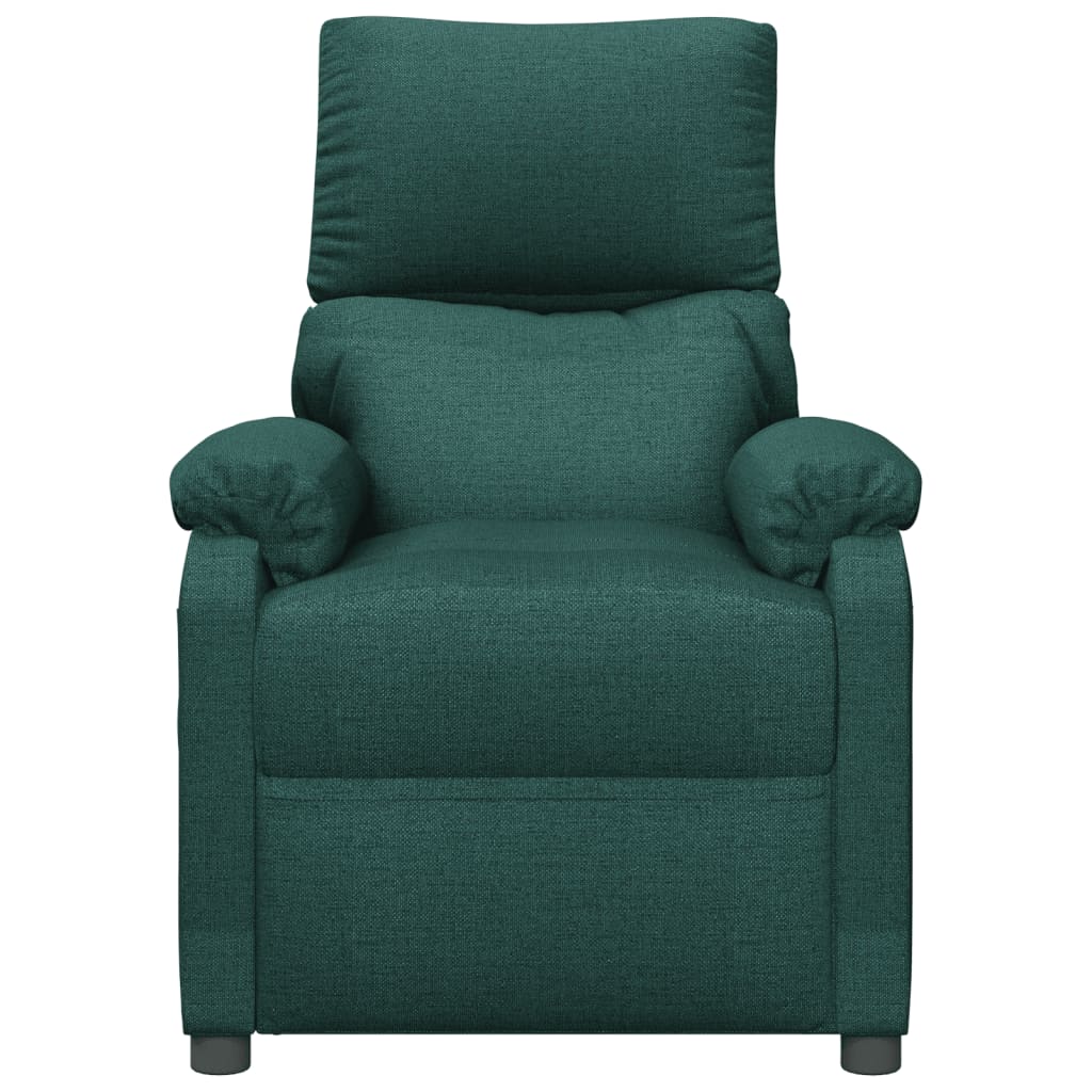 Poltrona de massagens tecido verde-escuro