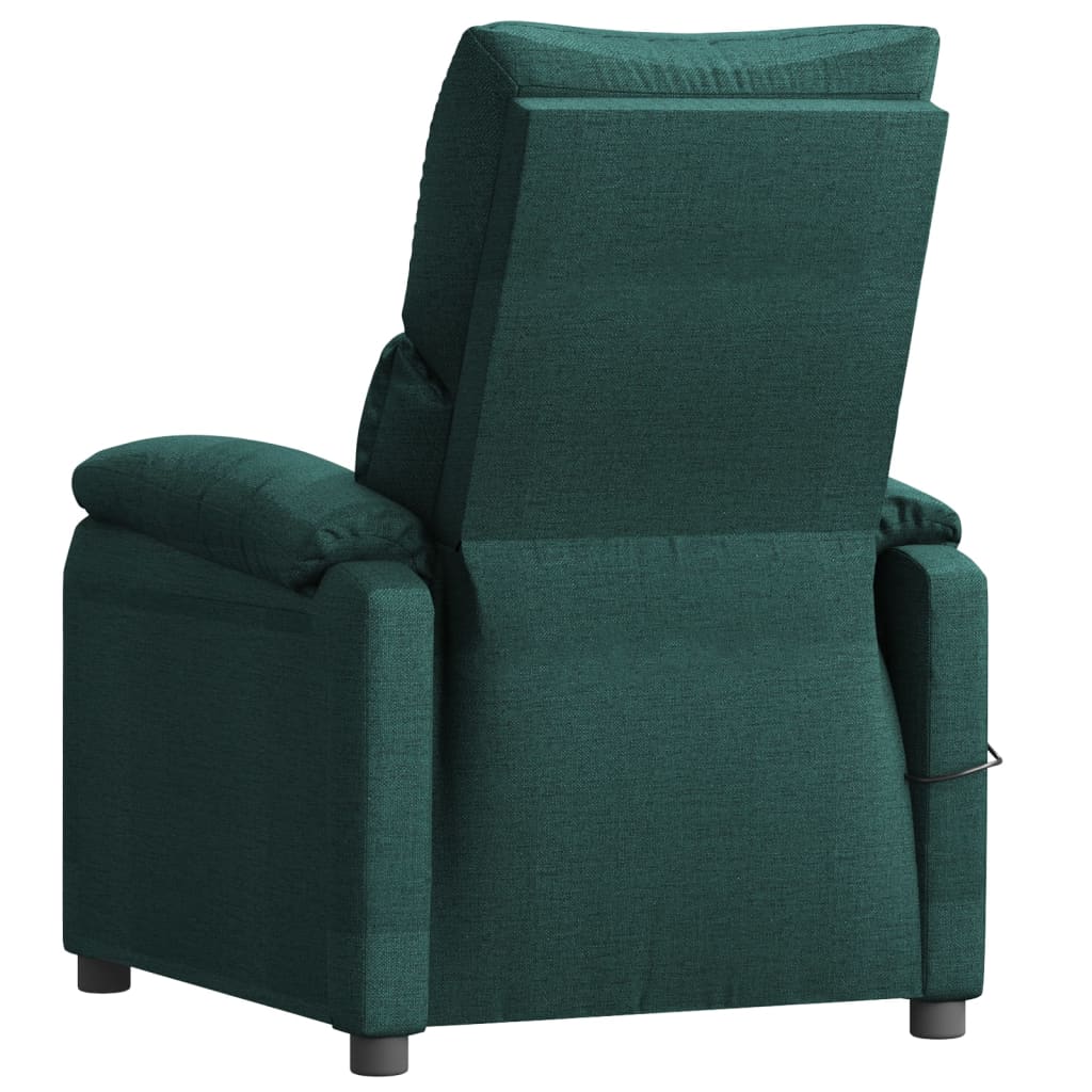 Poltrona de massagens tecido verde-escuro