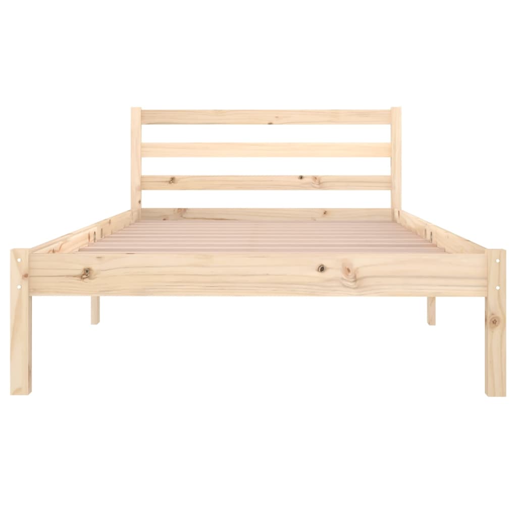 Estrutura de cama 100x200 cm madeira pinho maciço