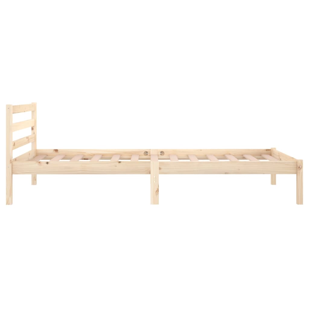 Estrutura de cama 100x200 cm madeira pinho maciço