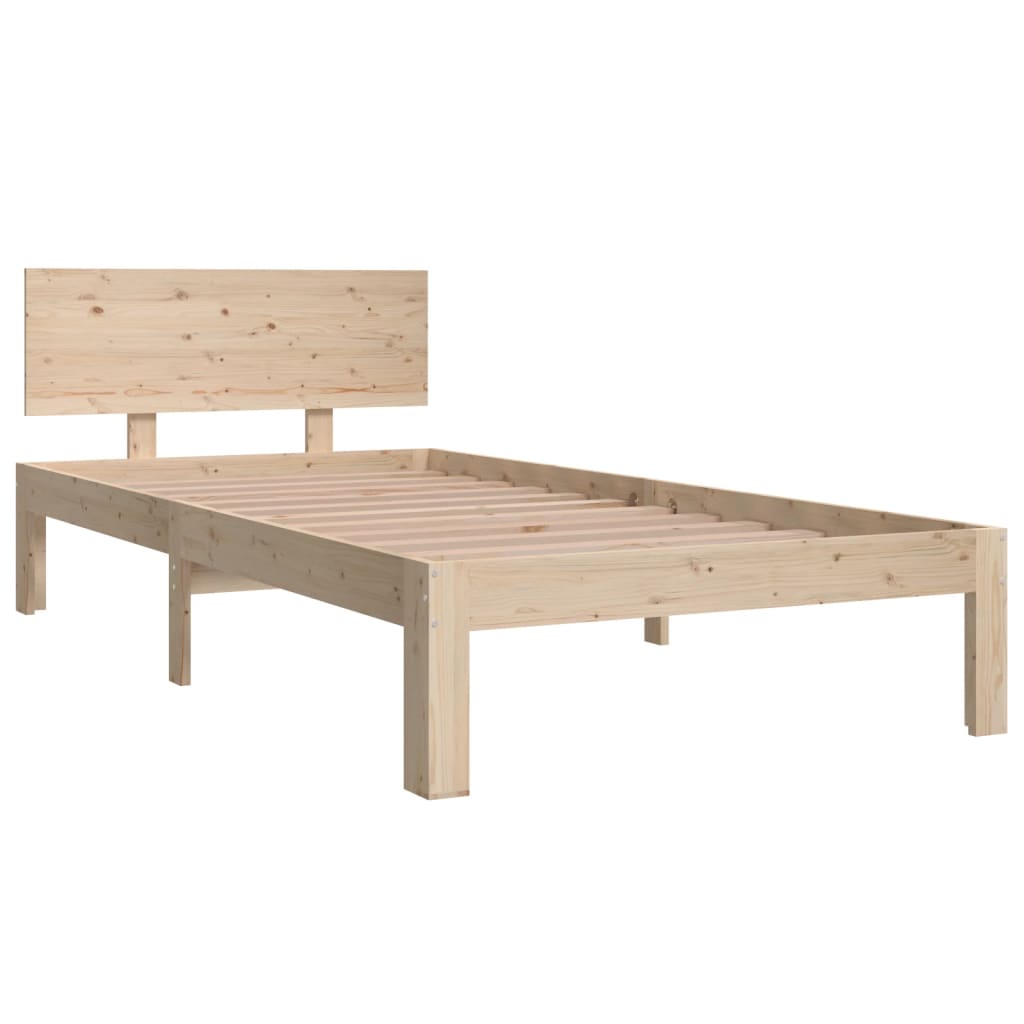 Estrutura de cama solteiro 90x190 cm madeira maciça