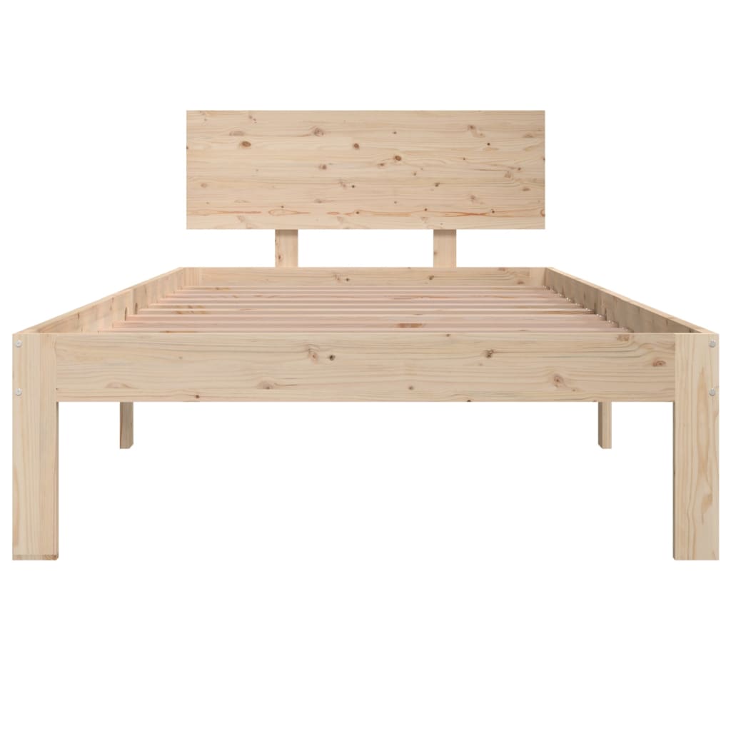 Estrutura de cama solteiro 90x190 cm madeira maciça
