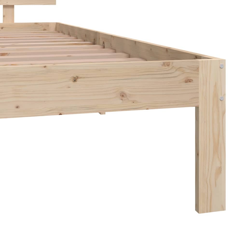 Estrutura de cama solteiro 90x190 cm madeira maciça
