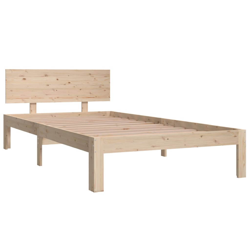 Estrutura de cama 100x200 cm madeira pinho maciço