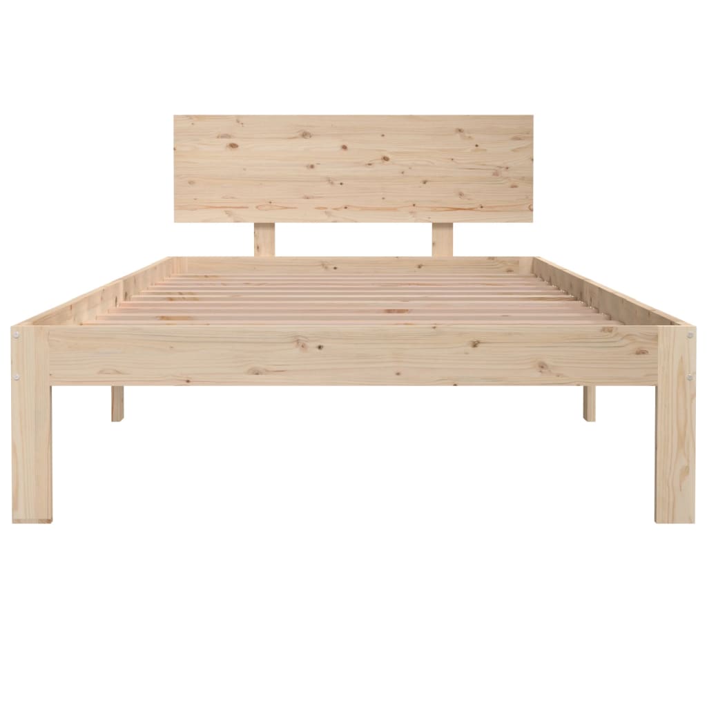 Estrutura de cama 100x200 cm madeira pinho maciço
