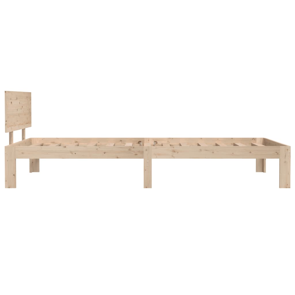 Estrutura de cama 100x200 cm madeira pinho maciço
