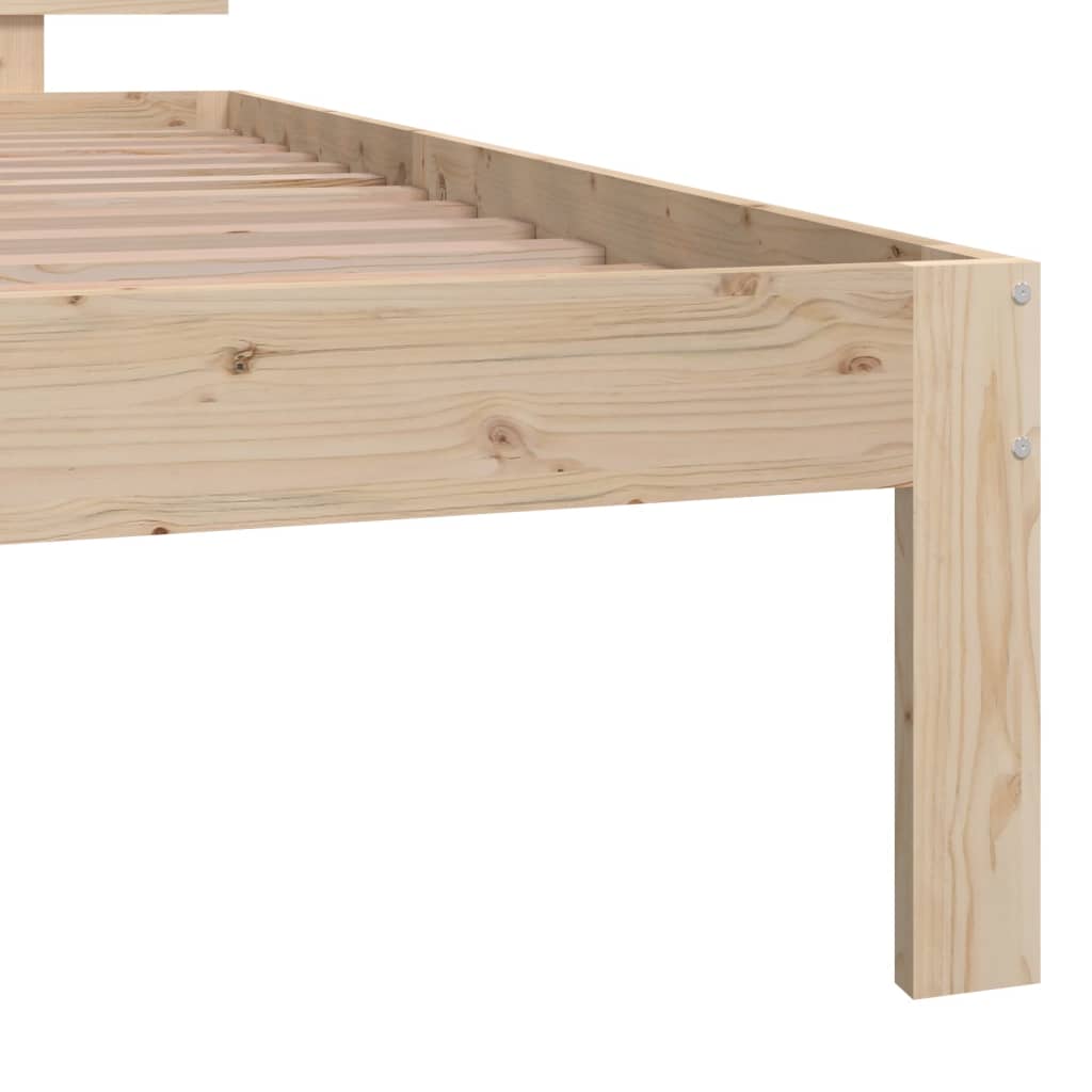 Estrutura de cama 100x200 cm madeira pinho maciço