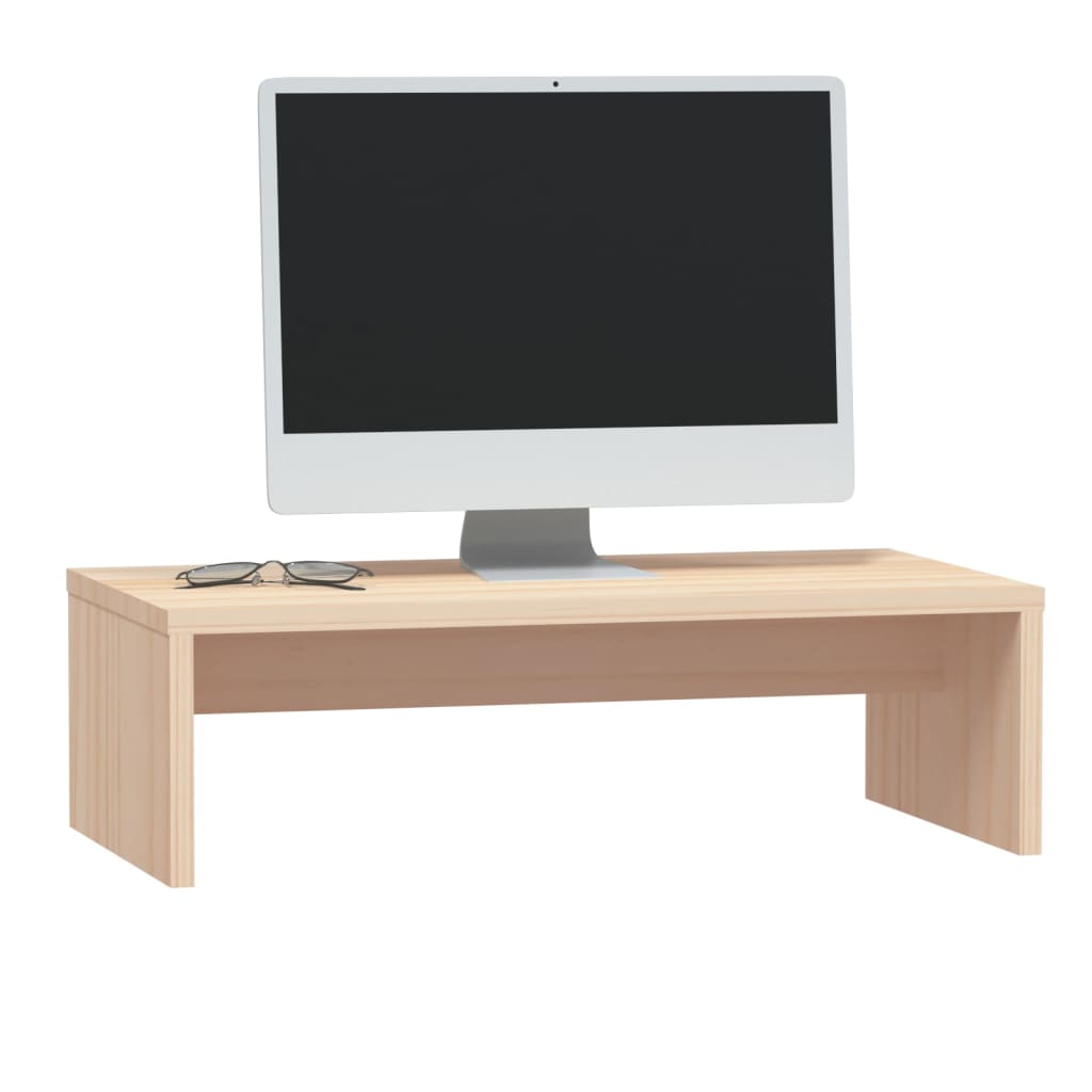 Suporte para monitor 50x27x15 cm madeira de pinho maciça