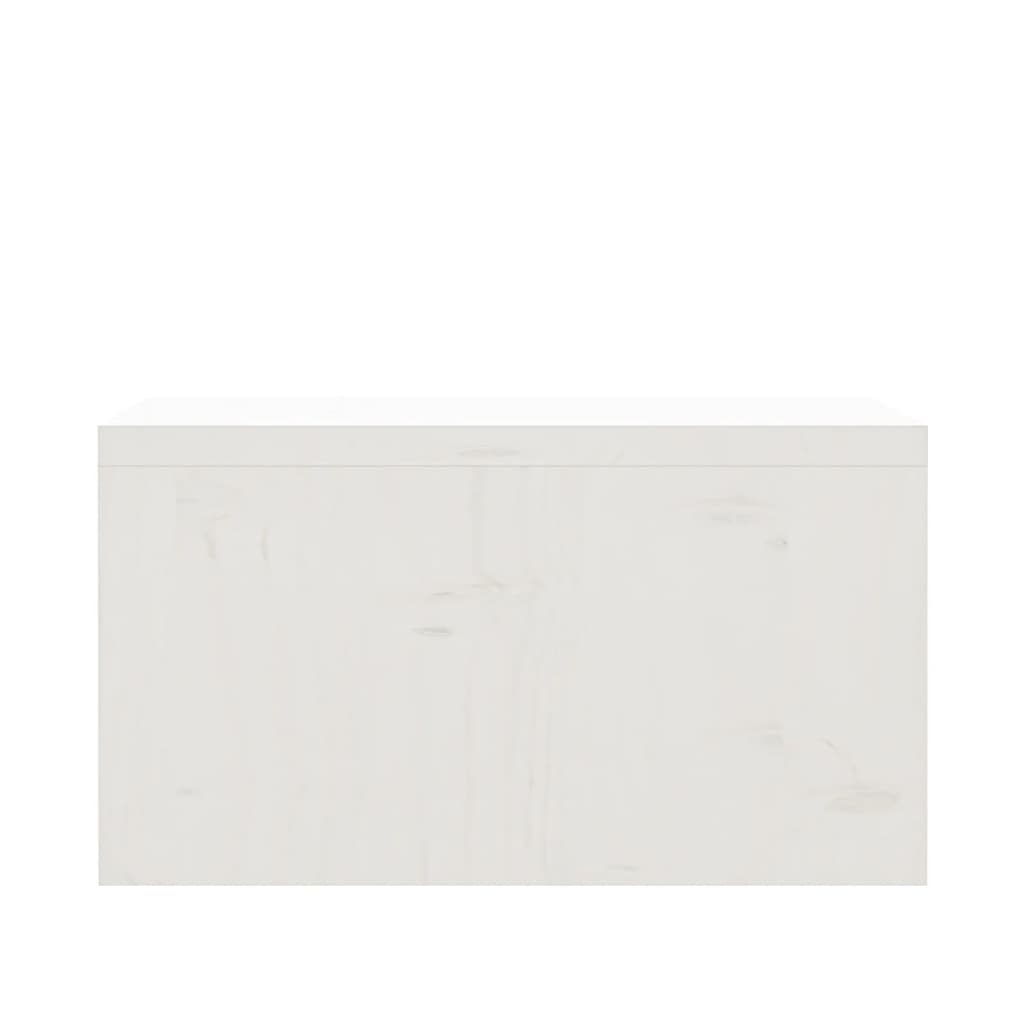 Suporte para monitor 50x27x15 cm pinho maciço branco