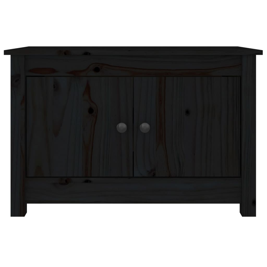 Sapateira 70x38x45,5 cm pinho maciço preto