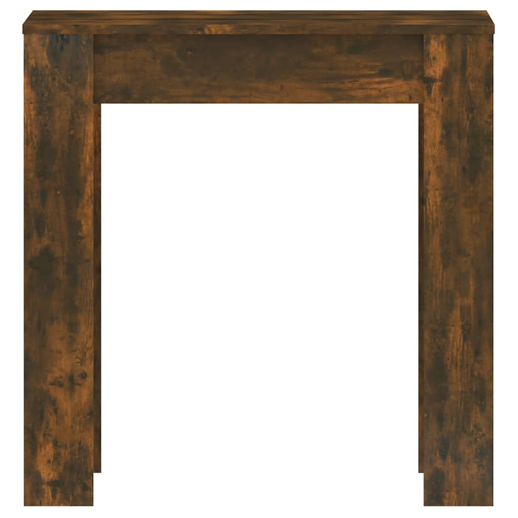 Mesa de jantar 140x74,5x76 cm derivados madeira carvalho fumado