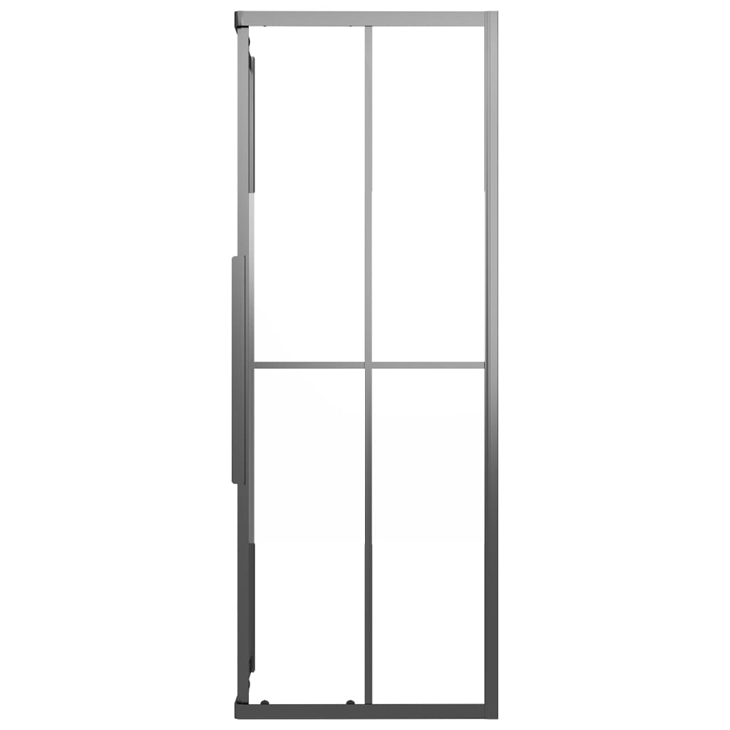 Cabine de duche ESG semiopaco 80x80x180 cm preto