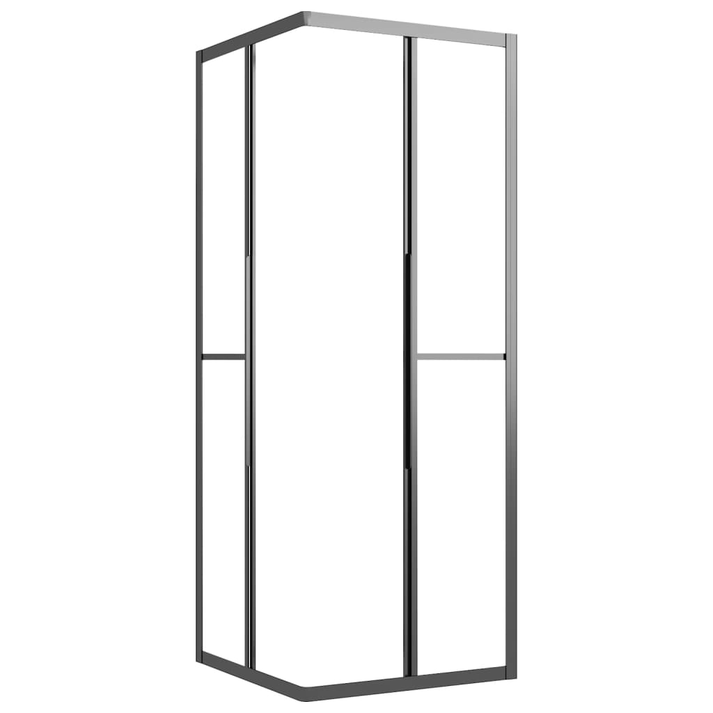 Cabine de duche ESG opaco 70x70x180 cm preto