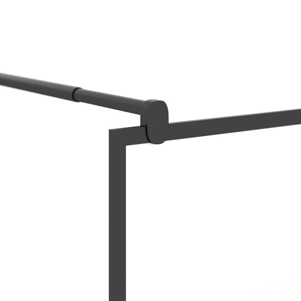 Divisória de chuveiro 90x195cm vidro ESG design de pedras preto