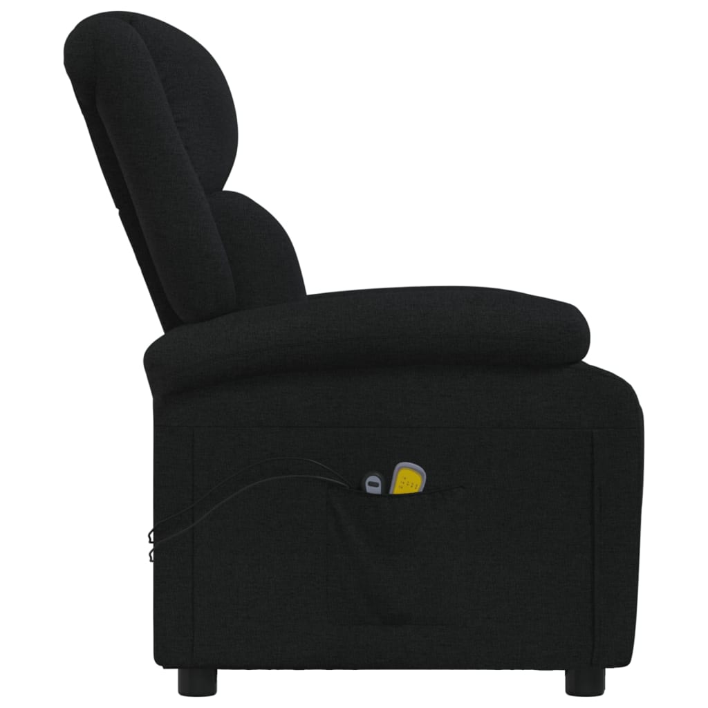 Poltrona de massagens elétrica tecido preto