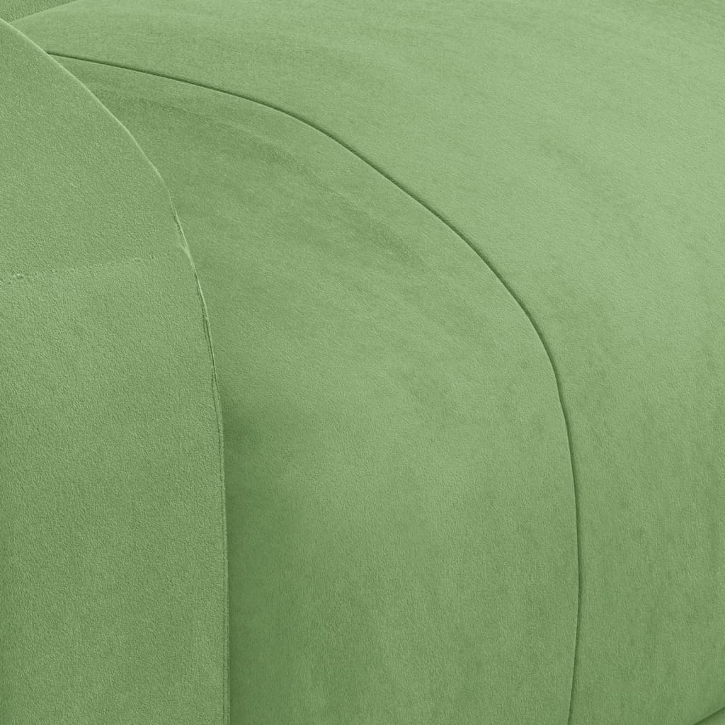 Poltrona de massagens elétrica veludo verde-claro
