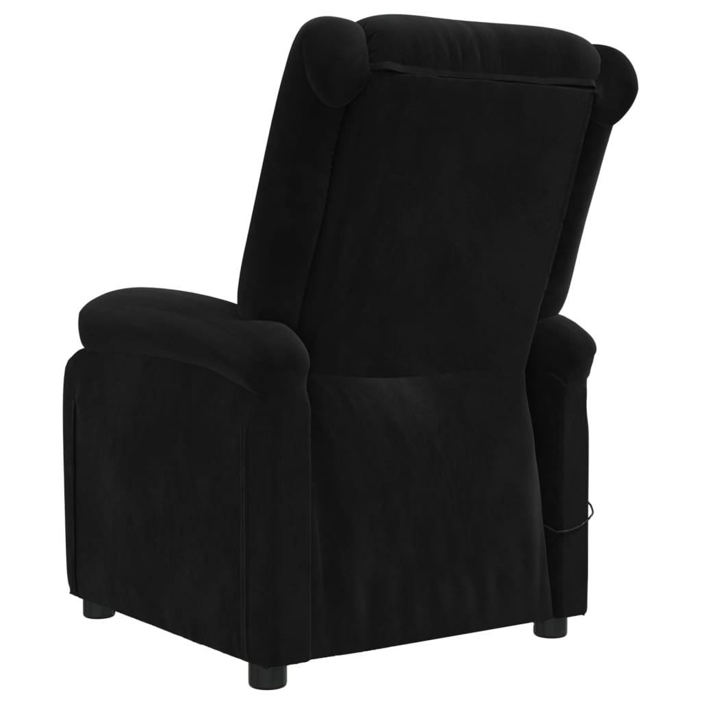 Poltrona de massagens elétrica veludo preto