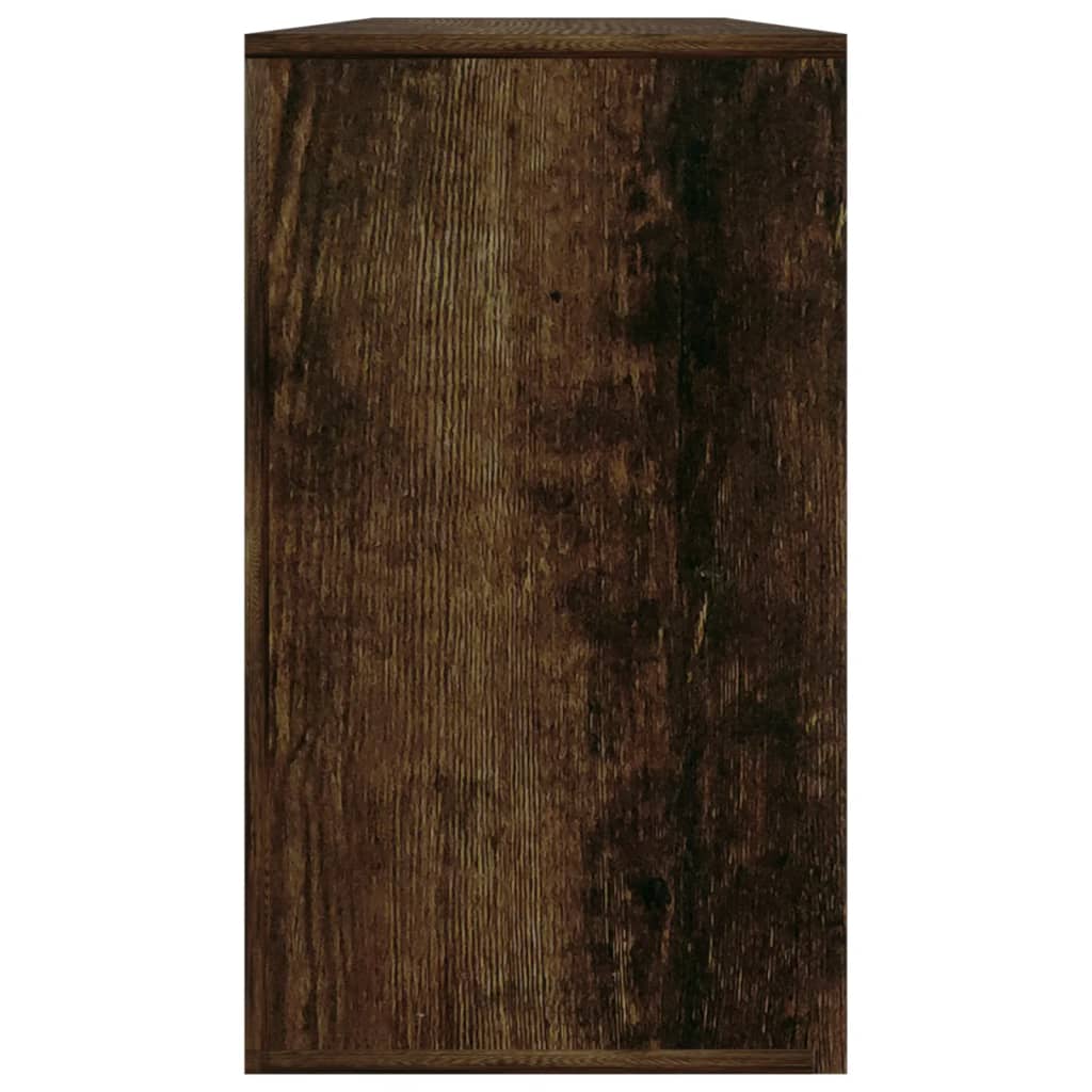 Banco sapateira 80x24x45 cm derivados madeira carvalho fumado