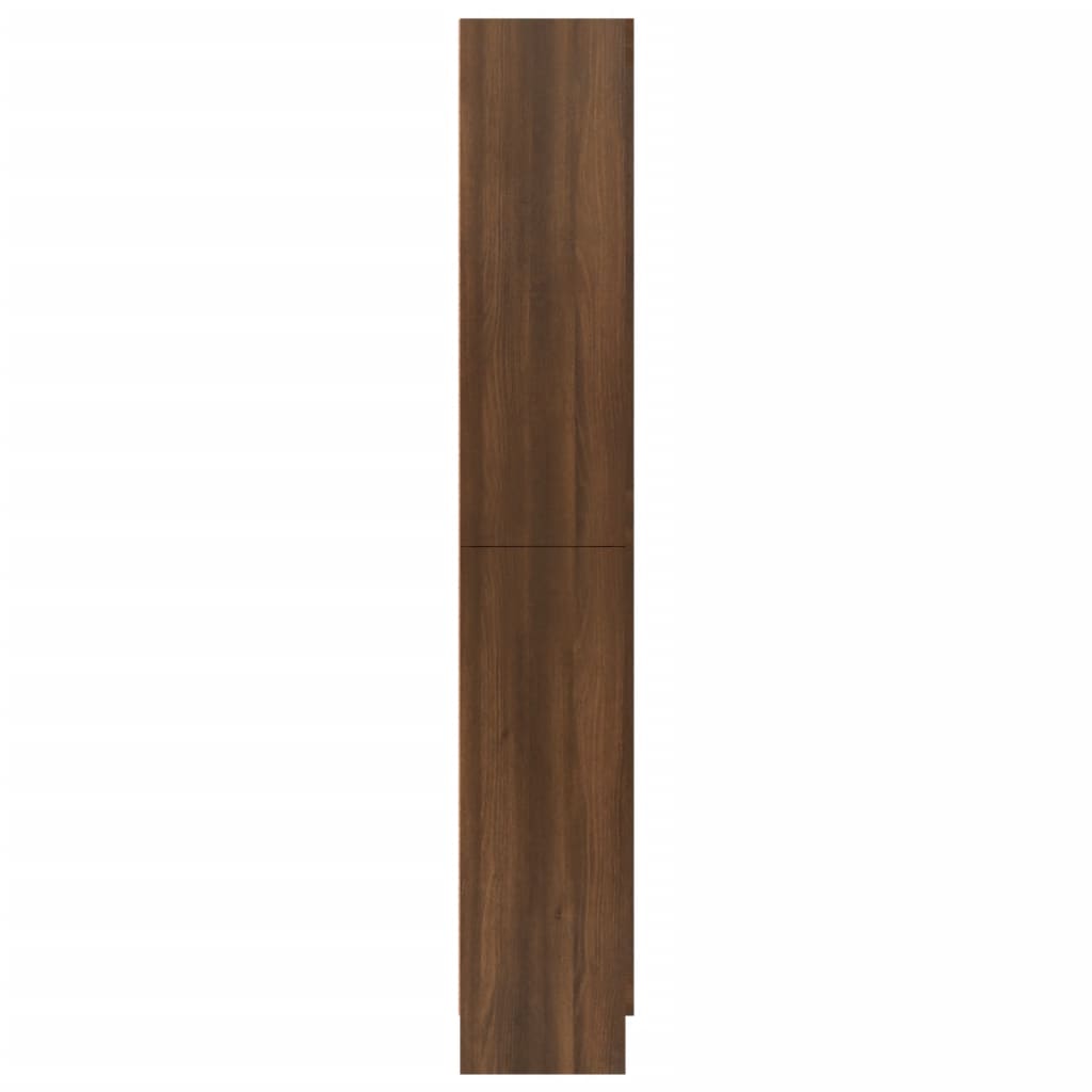 Vitrine 82,5x30,5x185,5 cm derivados madeira carvalho castanho