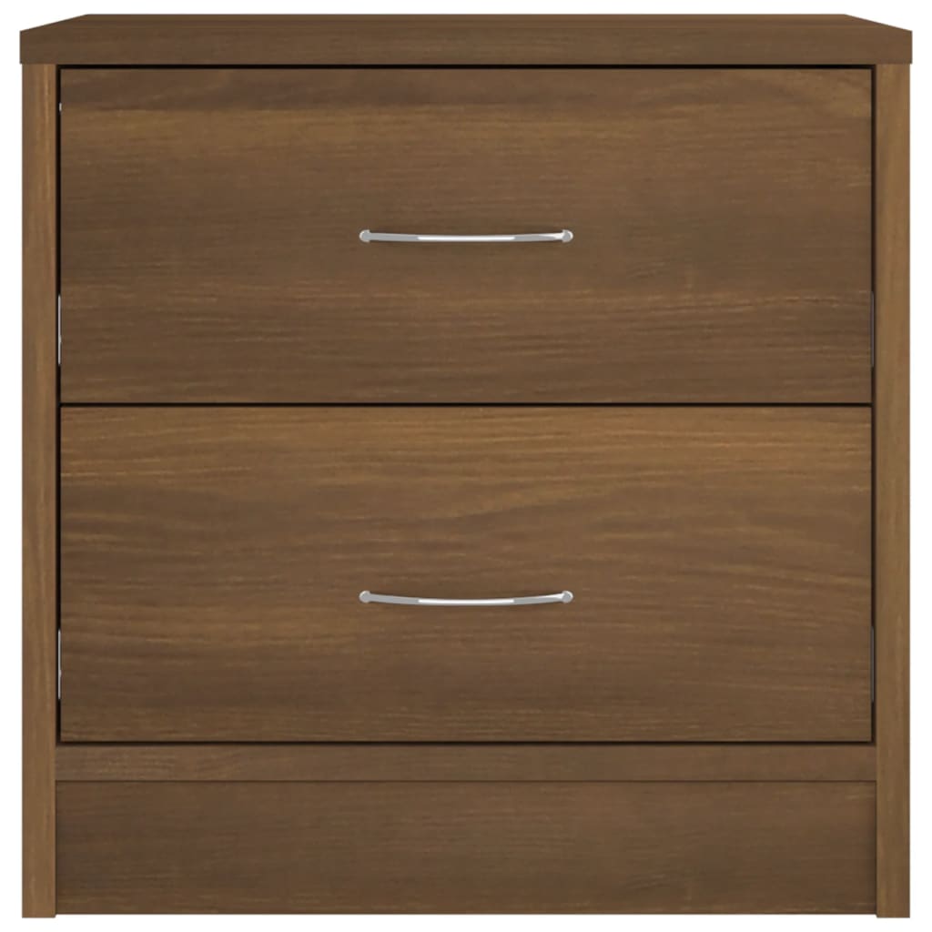 Mesa de cabeceira 40x30x40 cm contraplacado carvalho castanho