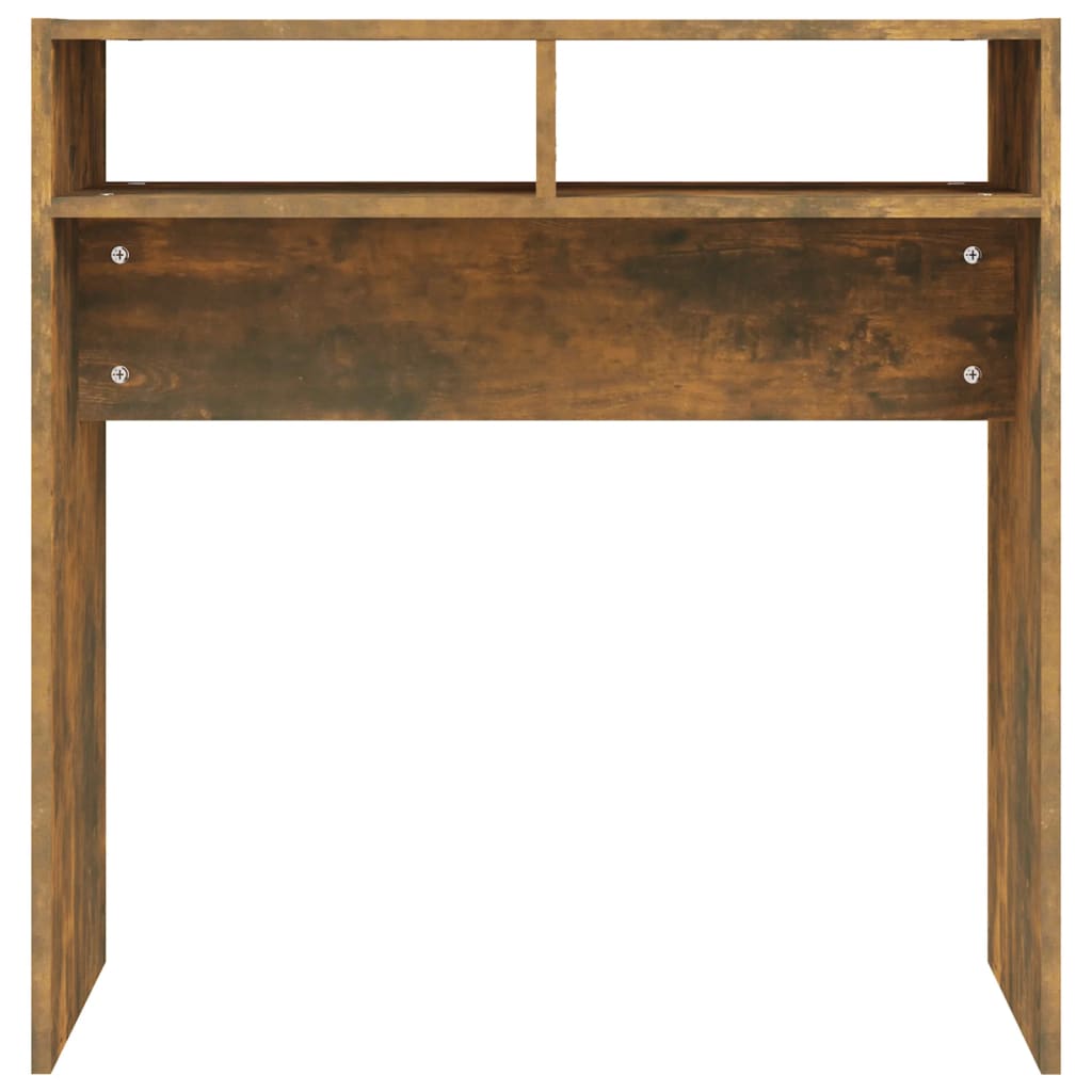 Mesa consola 78x30x80 cm derivados de madeira carvalho fumado