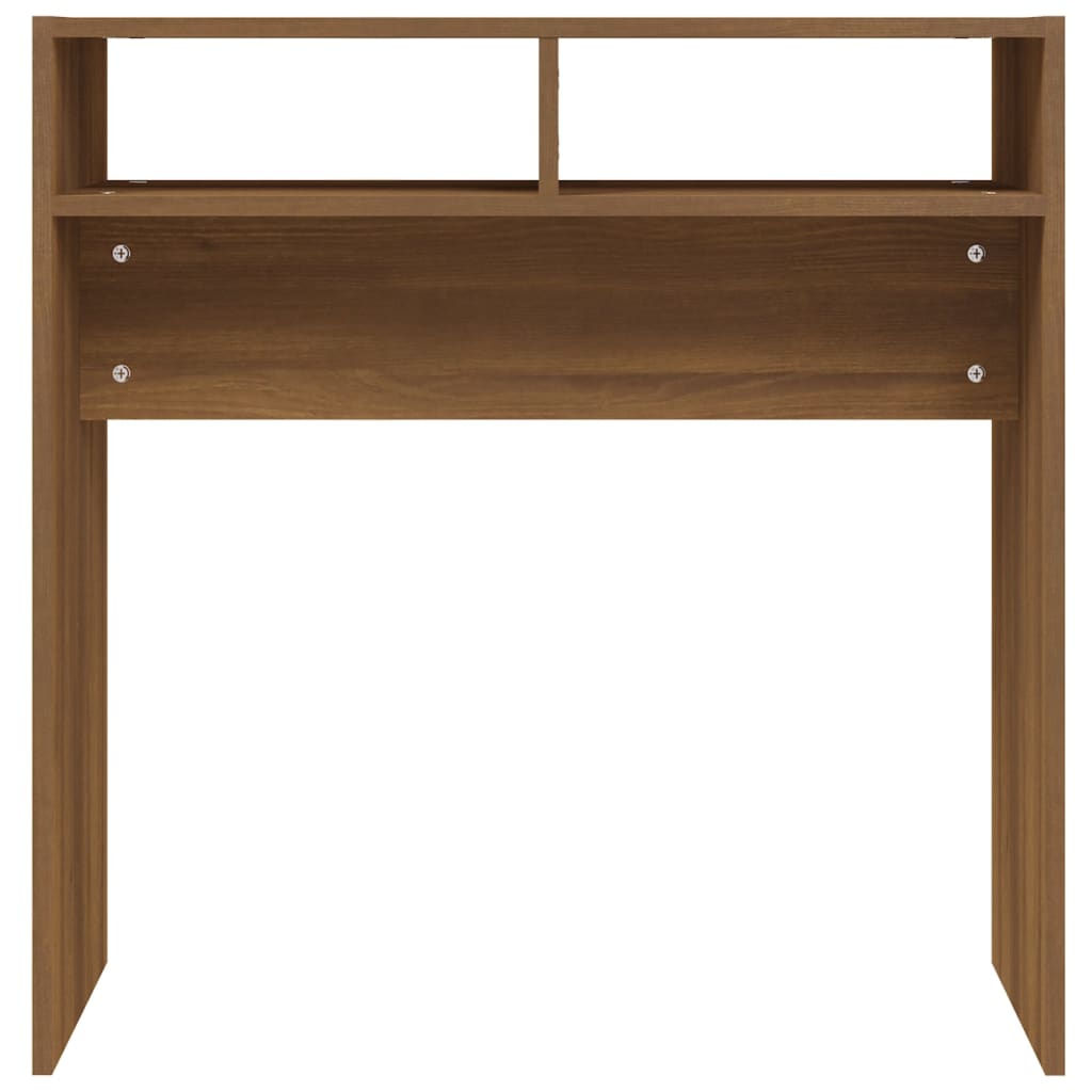 Mesa consola 78x30x80 cm derivados de madeira carvalho castanho