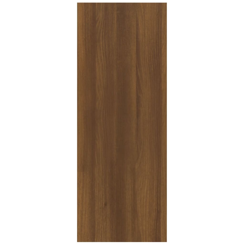 Mesa consola 78x30x80 cm derivados de madeira carvalho castanho
